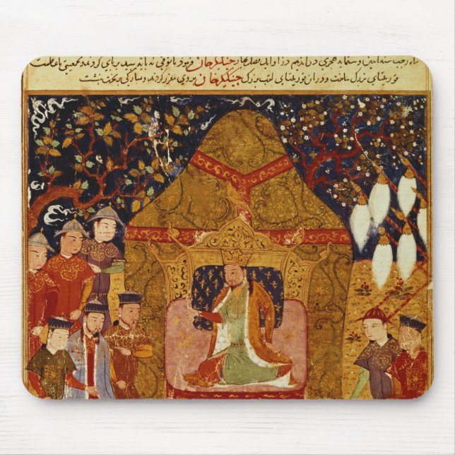 Tapis De Souris Genghis Khan dans sa tente par Al-Vacarme de (Devant)