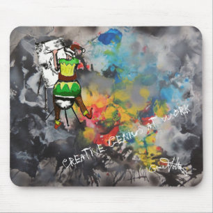 Tapis De Souris Génie créatif au travail