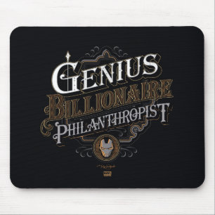 Tapis De Souris Génie Milliardaire Philanthrope Graphisme Orné