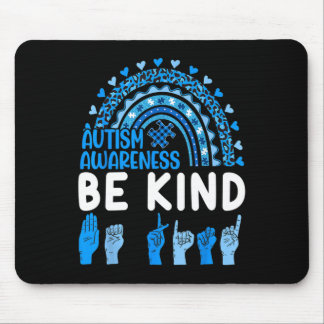 Tapis De Souris Genre Langue des signes Asl Puzzle Arc-en-ciel Aut