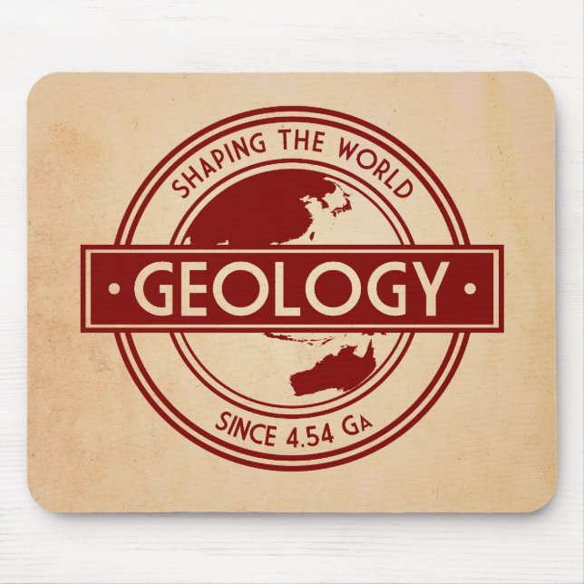 Tapis De Souris Géologie - Façonner le Logo Mondial (Asie/Australi (Devant)