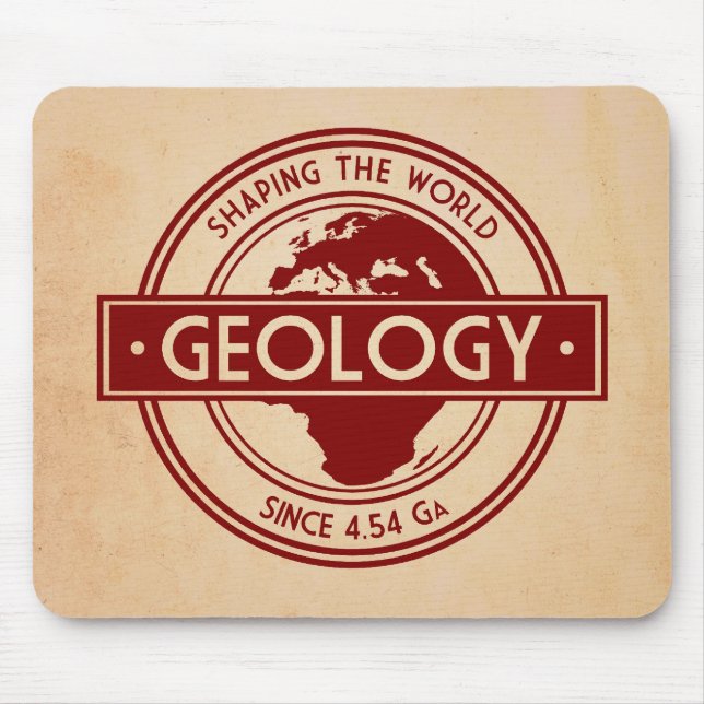 Tapis De Souris Géologie - Façonner le logo mondial (Europe) (Devant)