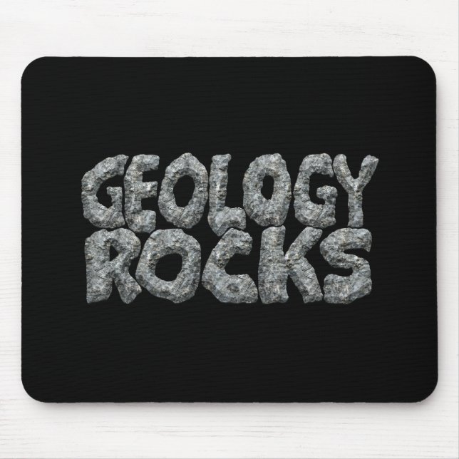 Tapis De Souris Géologie Rocks - Earth Science Pun (Devant)