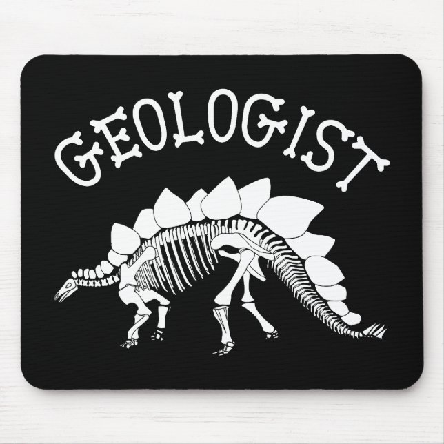Tapis De Souris Géologue Mousepad (Stegosaurus) (Devant)