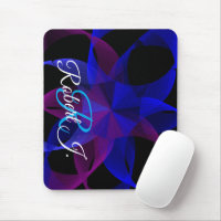 Tapis de souris géométrique anneau cylindrique 3D 