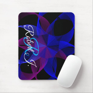 Tapis de souris géométrique anneau cylindrique 3D 