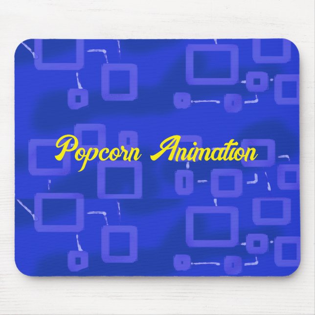 Tapis De Souris Géométrique bleue (Devant)