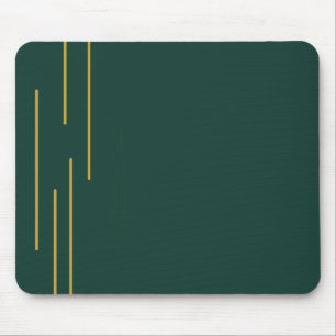 Tapis de souris géométrique or vert émeraude