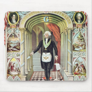 Tapis De Souris George Washington en tant que franc-maçon
