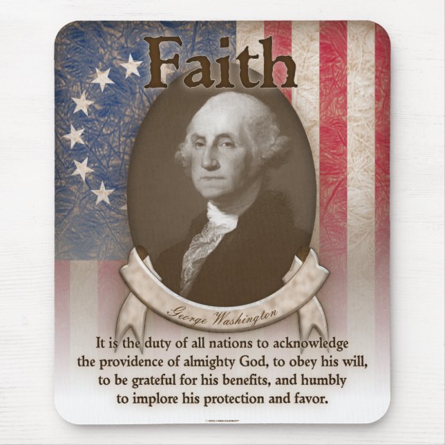 Tapis De Souris George Washington - foi (Devant)