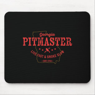 Tapis De Souris Georgia Bbq Pitmaster Pour Fumer De La Viande Barb
