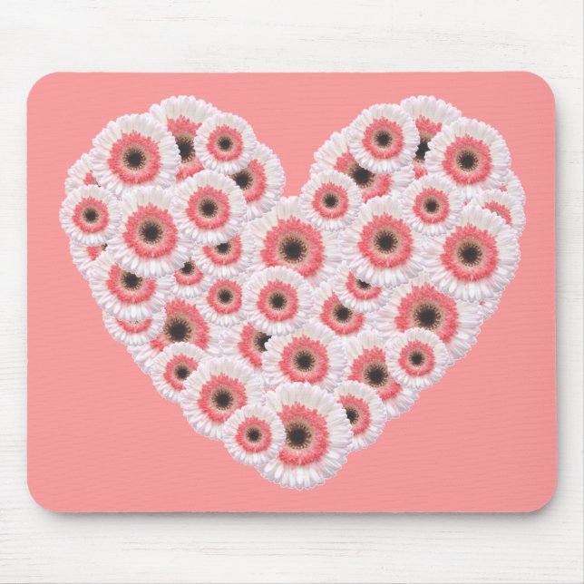 Tapis De Souris Gerber Daisy Heart (Devant)