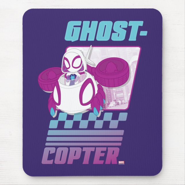 Tapis De Souris Ghost-Spider Volant Son Ghost-Copter (Devant)
