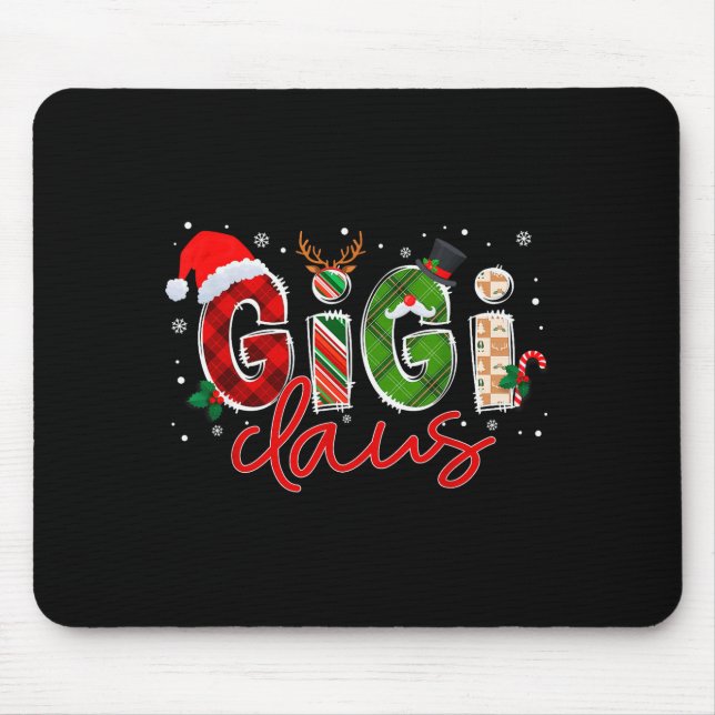 Tapis De Souris Gigi Claus Santa Claus Family Matching Christmas P (Devant)