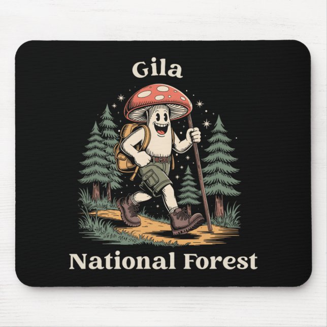 Tapis De Souris Gila National Forest New Mexico Hiking Mushroom Va (Devant)