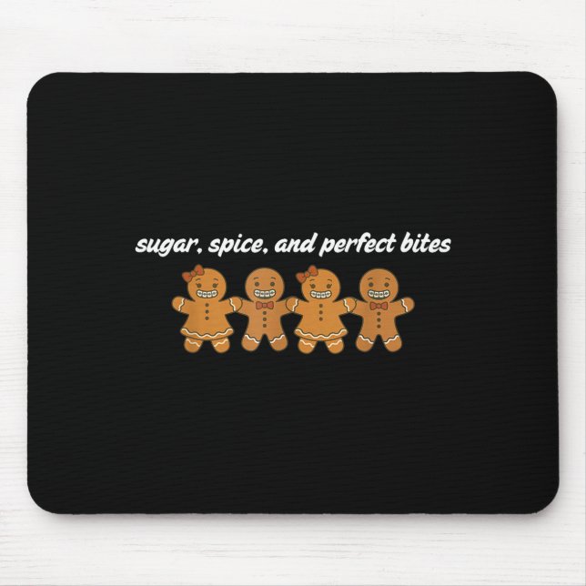Tapis De Souris Gingerbread Dental Christmas Ortho Squad Orthodont (Devant)