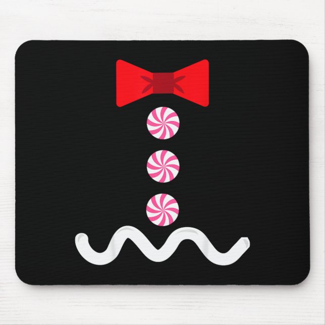 Tapis De Souris Gingerbread Man Christmas Costume Cookie Baking  (Devant)