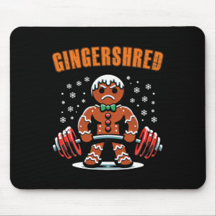 Tapis De Souris Gingersher Funny Gingerbread Homme Gym Bodybuildin
