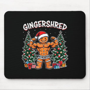 Tapis De Souris Gingersher Funny Gingerbread Homme Gym Bodybuildin