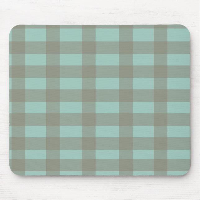 Tapis De Souris Gingham vert (Devant)