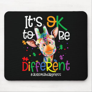 Tapis De Souris Girafe C'est Okay Pour Être Différent Autisme Sens