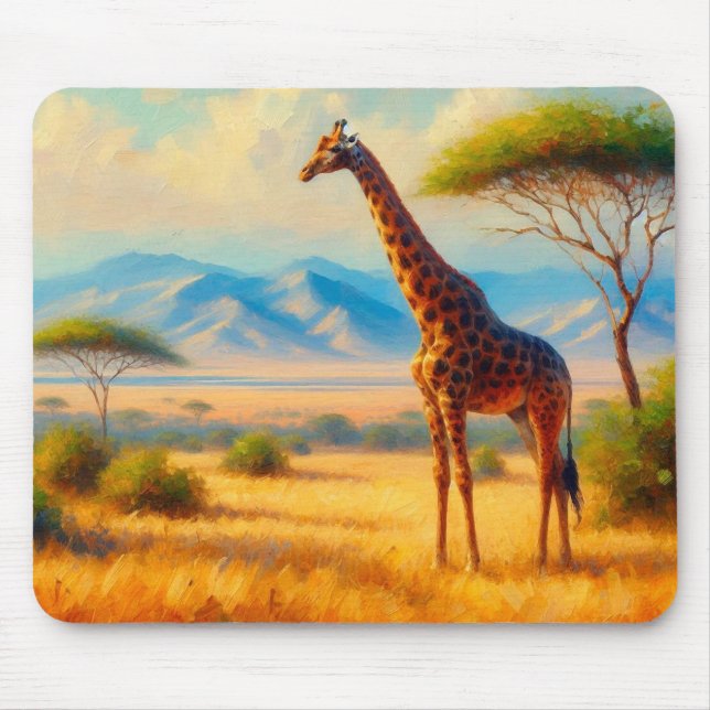Tapis De Souris Giraffe (Devant)