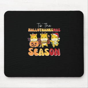 Tapis De Souris Giraffe Noël Halloween C'est La Hallothanksmas