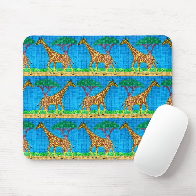 Tapis De Souris Giraffe - Plaque souris (Avec souris)