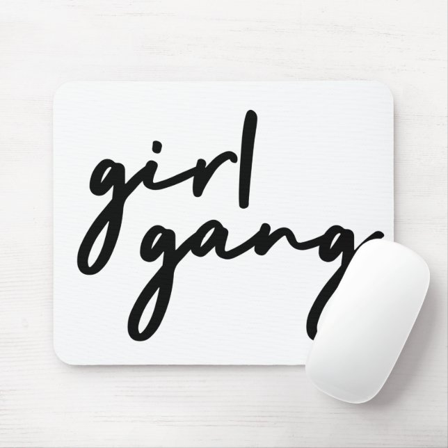 Tapis De Souris Girl Gang | Élégante puissance féminine féministe  (Avec souris)