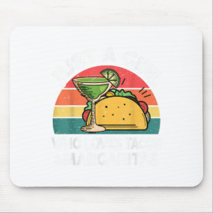 Tapis De Souris Girl Love Tacos Margarita Chemise Cinco De Mayo Me