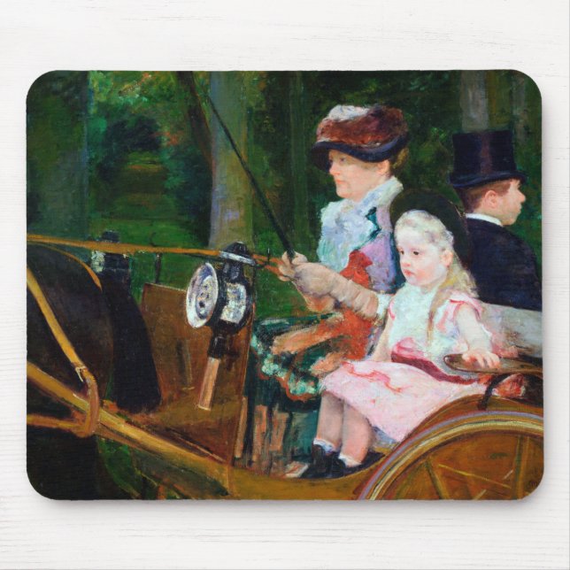 Tapis De Souris Girl Riding a Carrie, Mary Cassatt (Devant)