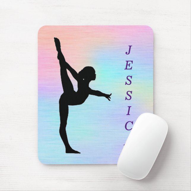 Tapis De Souris Girls Gymnastique Pastel Mousepad (Avec souris)