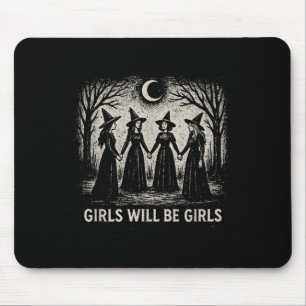 Tapis De Souris Girls Sera Filles Sorcière Witchy Saison Éffrayant