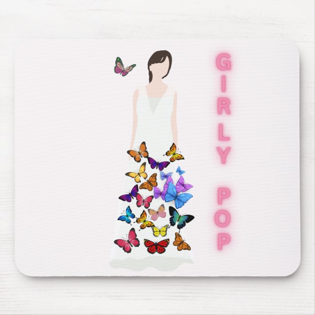 Tapis De Souris Girly pop butterfly mouse pads (Devant)