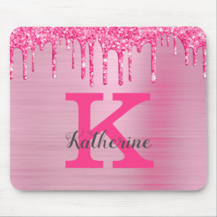 Tapis De Souris Girly Rose Parties scintillant Drivers Chic Glam M