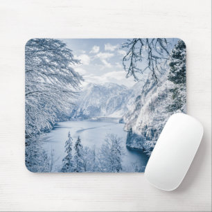 Tapis De Souris Glace et neige   Lac Königssee, Allemagne