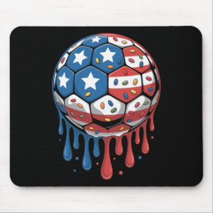 Tapis De Souris Glace Goutte Hommes Femmes Jeu Drapeau Américain U