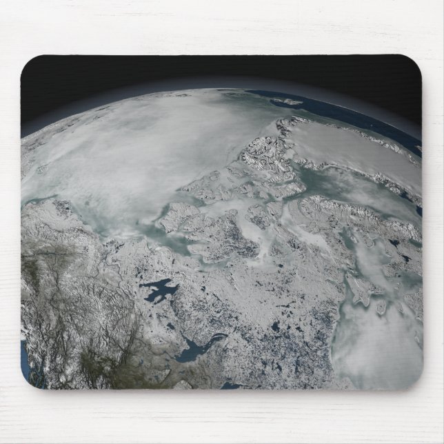 Tapis De Souris Glace marine au-dessus de l'Amérique du Nord (Devant)
