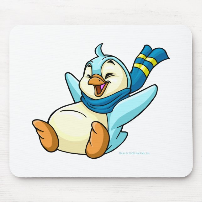 Tapis De Souris Glissement de Bruce bleu (Devant)