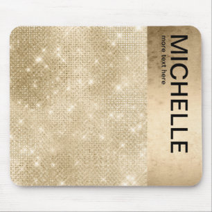 Tapis De Souris Glitter and Shine Name Gold ID673