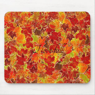 Tapis De Souris Glitterie Feuilles automne/automne