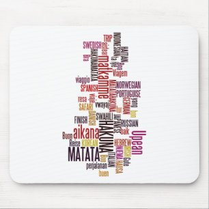 Tapis De Souris Global Groove : Hakuna Matata dans chaque langue