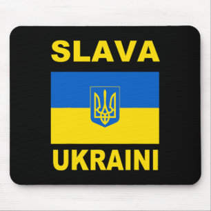 Tapis De Souris Gloire à l'Ukraine Soutenez le drapeau ukrainien F