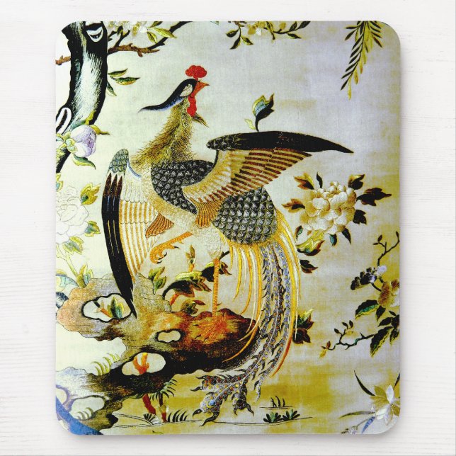 Tapis De Souris Glorieux phoenix antique broderie chinoise (Devant)
