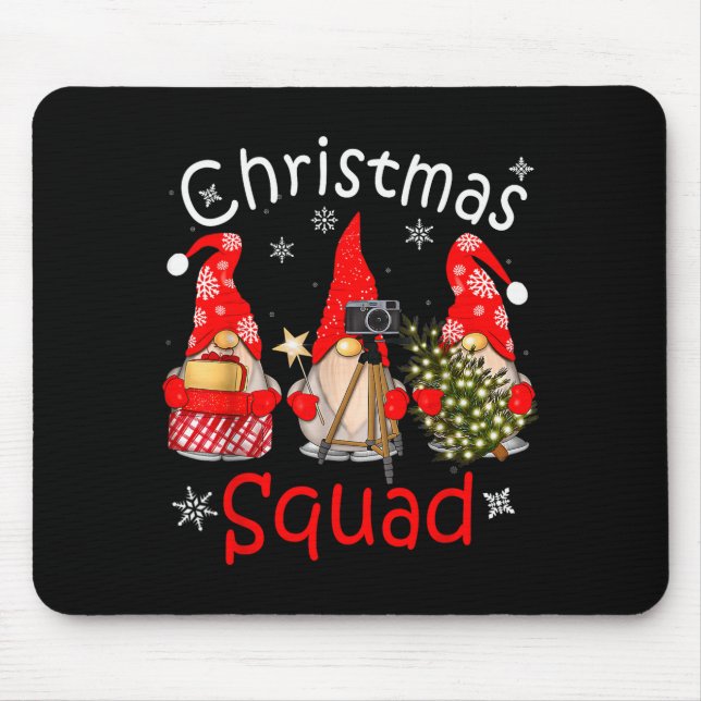 Tapis De Souris Gnome Christmas Squad Group Matching Christmas Par (Devant)