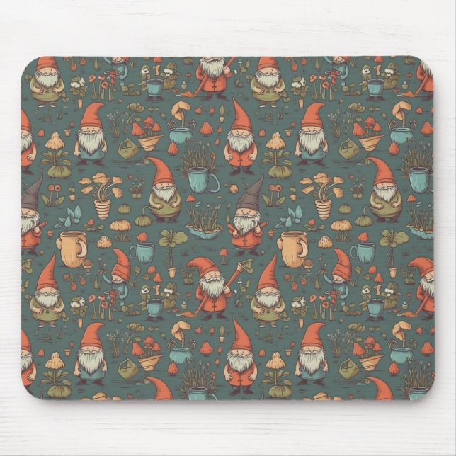 Tapis De Souris Gnome Garden Mousepad (Devant)