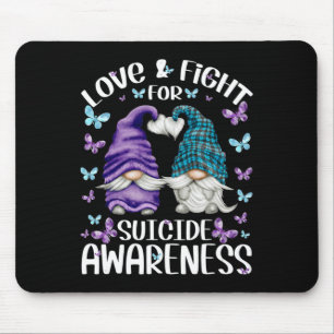 Tapis De Souris Gnome Violet Avec Mignonne Motif Papillon Suicide 