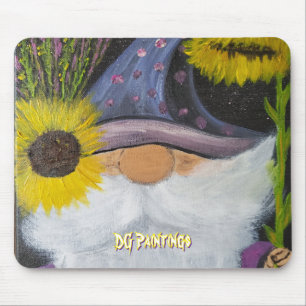 Tapis de souris Gnome Violet DG Paintings