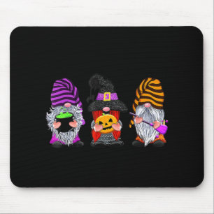 Tapis De Souris Gnomes d'Halloween Mignon Citrouille d'Automne Amu