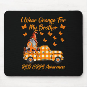Tapis De Souris Gnomes Je Porte Orange Pour Mon Frère Crps Rsd Con